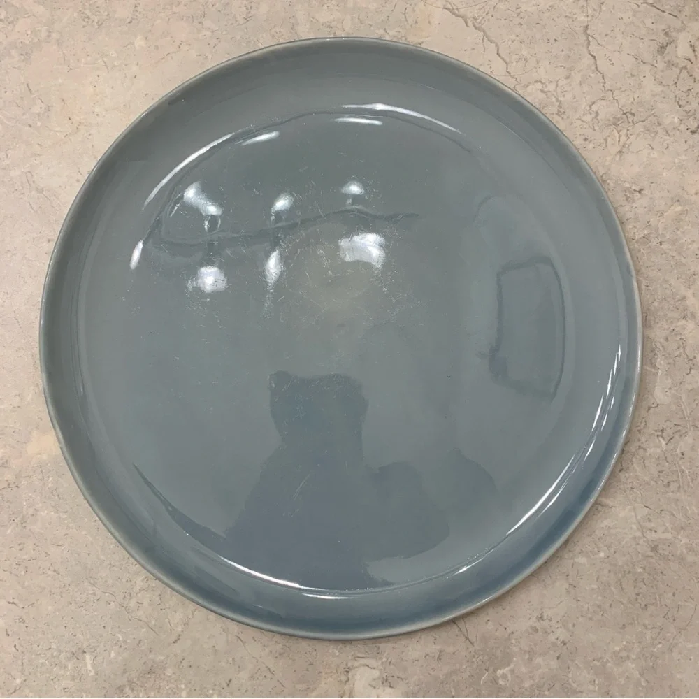 Canvas blue dinner plate #2